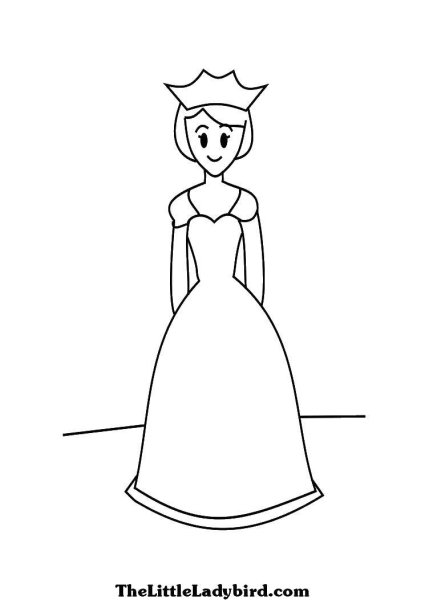 Королева раскраска для детей