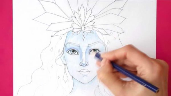 Рисовать королеву детям научиться