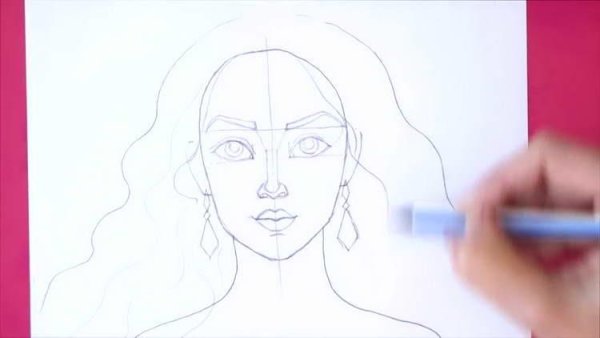 Корона снежной королевы карандашом