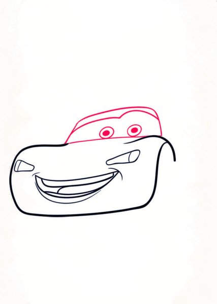 Молния Маквин карандашом