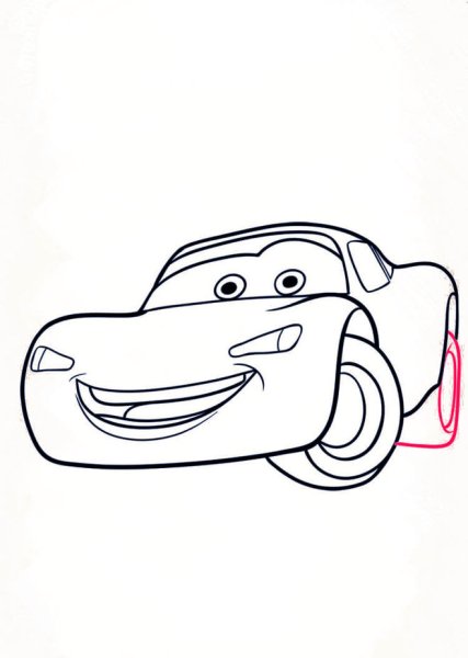 Нарисовать молнию Маквин