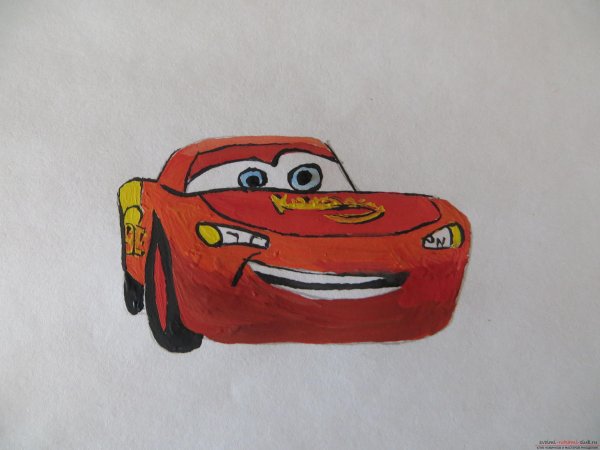 Молния Маквин для рисования