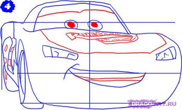 Молния Маквин пошагово