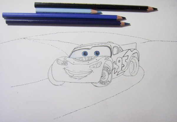 Рисунок Маквина карандашом