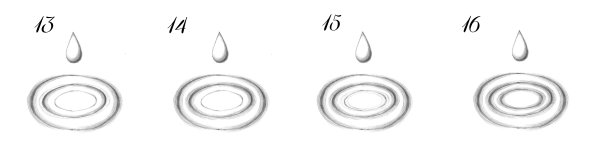 Капли карандашом