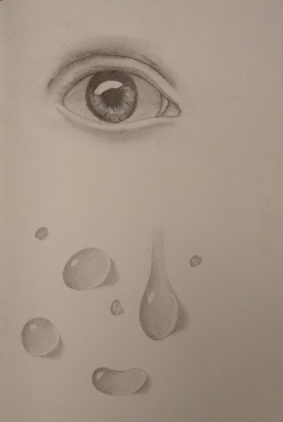 Рисование капли воды