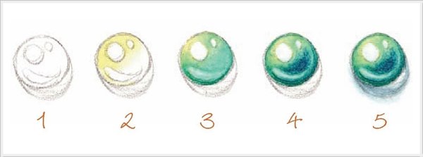 Отмывка камней акварелью