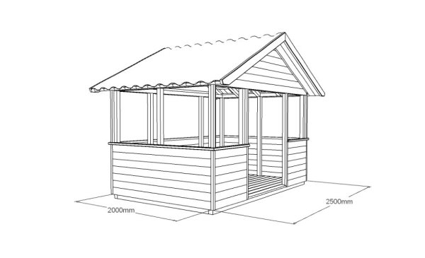 Проекты беседок из дерева с размерами