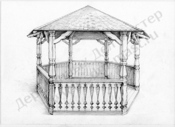 Эскиз беседки