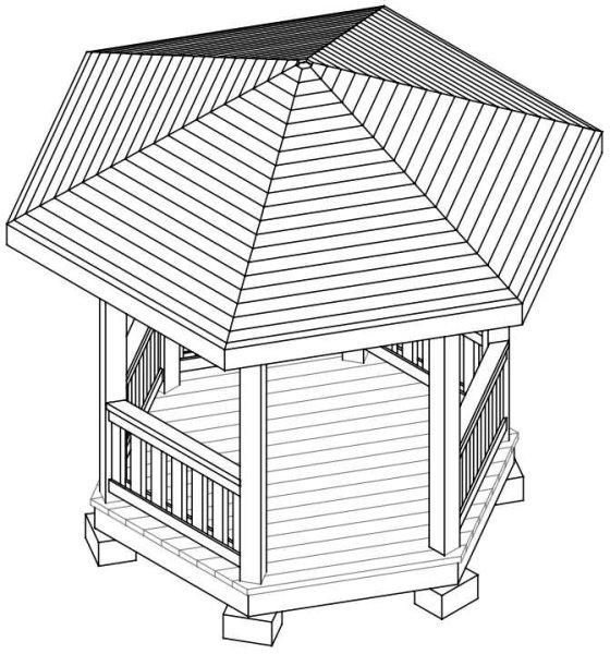 Восьмиугольная беседка