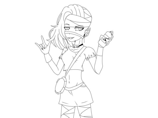 Коварный Мортис раскраска