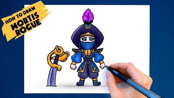 Нарисованный Мортис из БРАВЛ старс