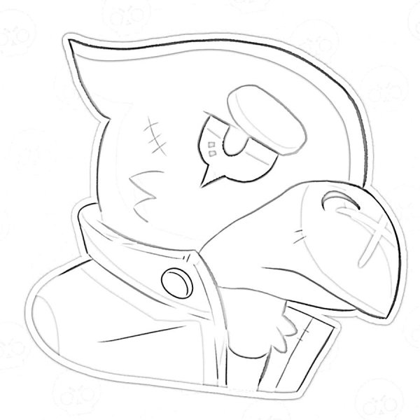 Рисунок БРАВЛ старс генерал Гавс