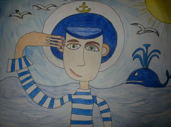 Детские рисунки моряков