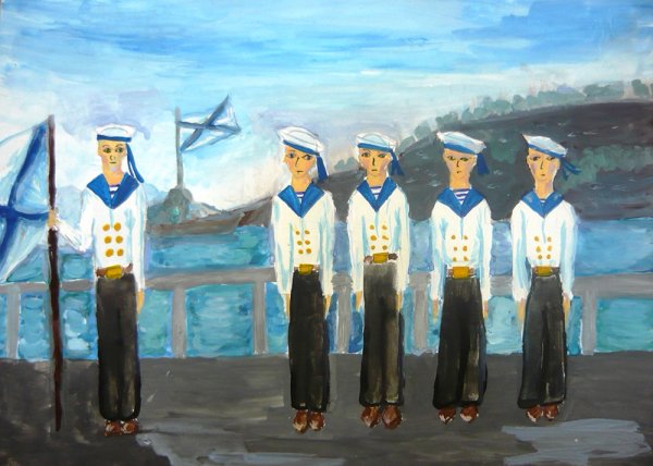 Моряк рисунок