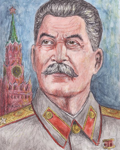 Сталин портрет рисунок
