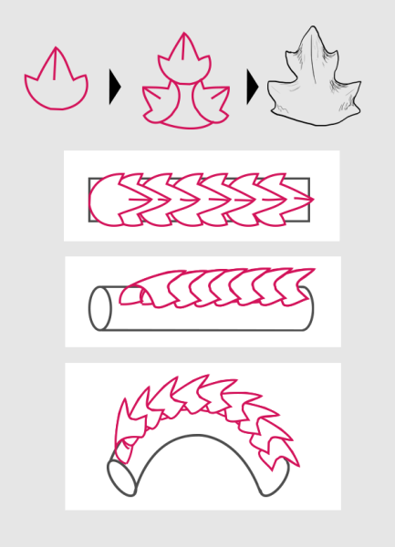 Рисуем чешую дракона