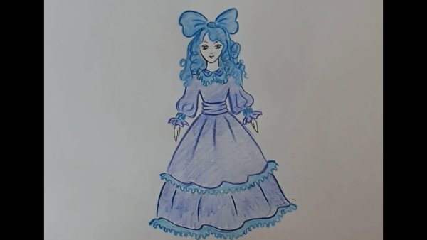 Мальва рисунок