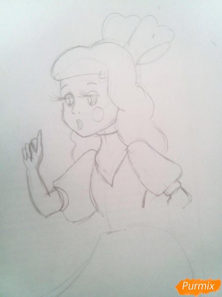 Мальвина карандашом