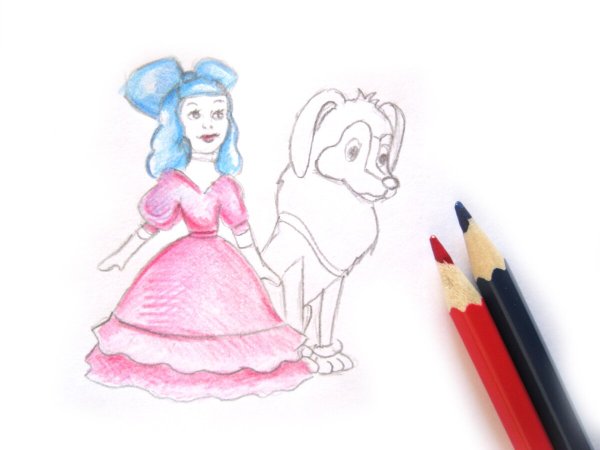 Мальвина рисунок