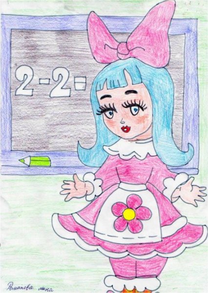 Рисунок Мальвины