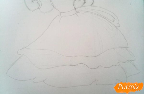 Поэтапное рисование Мальвины