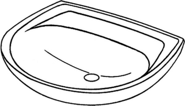 Умывальник раскраска для детей