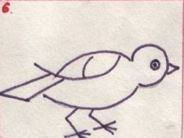 Схема рисования скворечника