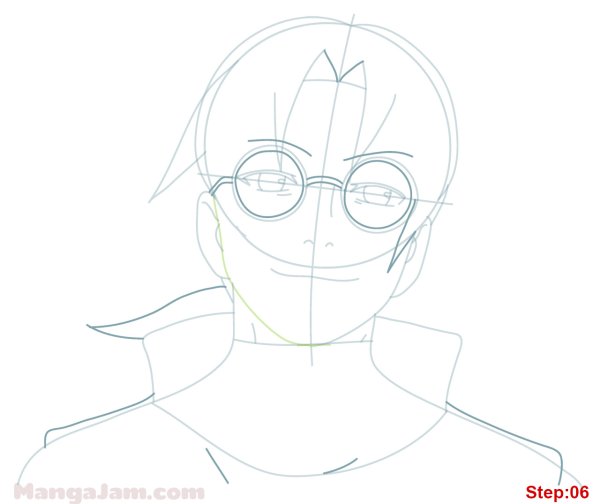 Кабуто рисунок карандашом