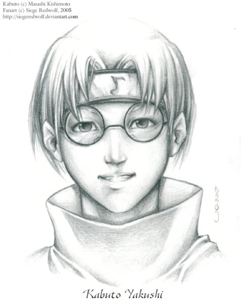 Кабуто Якуши для срисовки