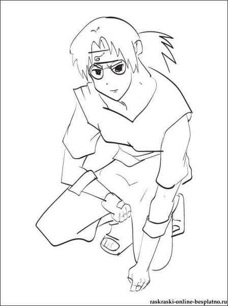 Раскраски Наруто Кабуто
