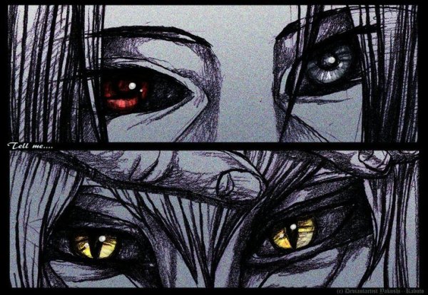 Раскраски Наруто Орочимару