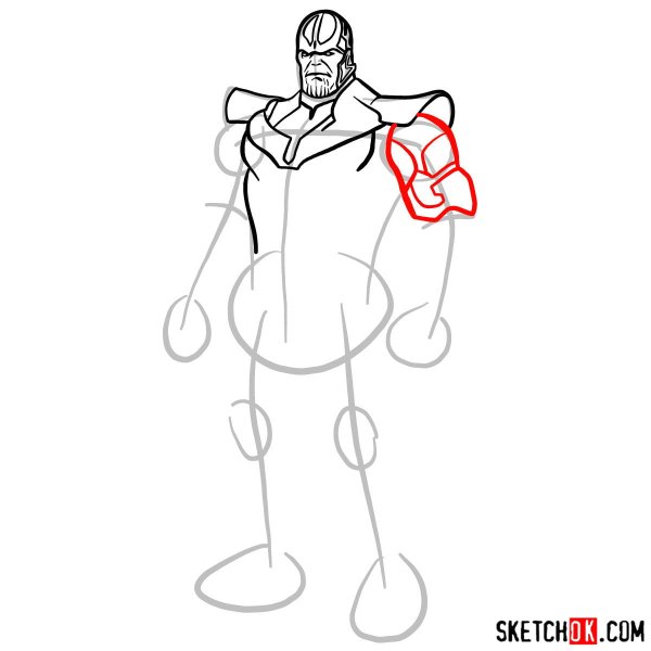 Нарисовать ТАНОСА поэтапно