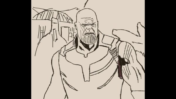 Нарисовать ТАНОСА поэтапно