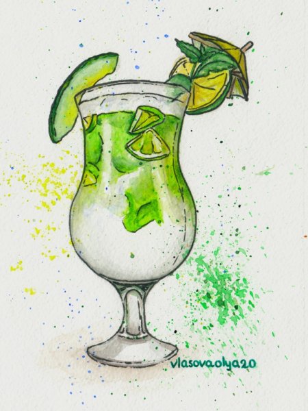 Мохито маркерами