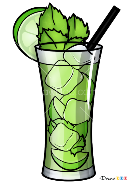 Мохито рисунок карандашом