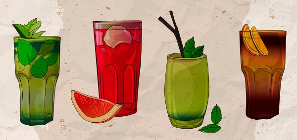 Мохито рисунок для срисовки