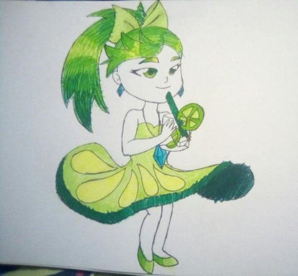 Девочка с Мохито рисунок