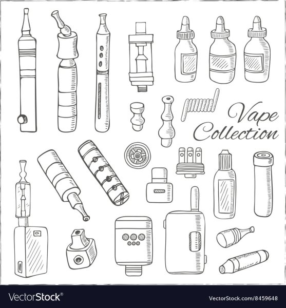 Нарисовать вейп карандашом