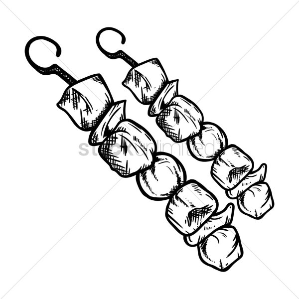 Шашлык карандашом