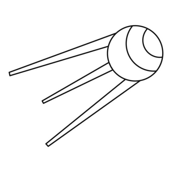 Спутник рисунок