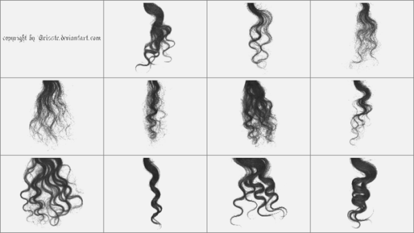 Аниме кудрявые волосы рисовать