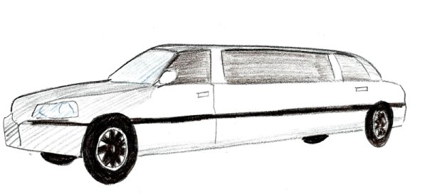 Раскраски машинки лимузин