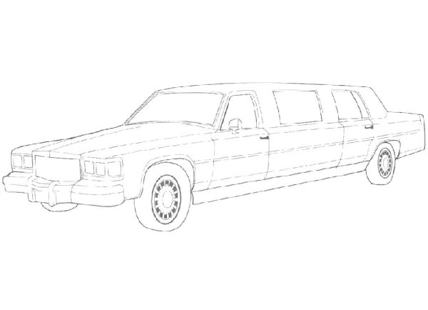 Раскраски машины лимузины