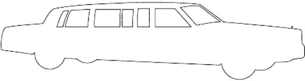 Раскраски машинки лимузин