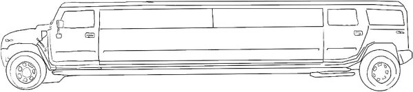Раскраска лимузин