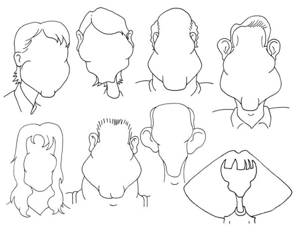 Мультяшные формы головы