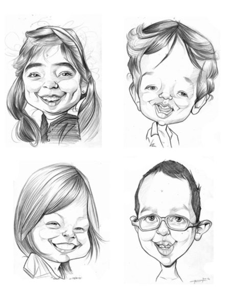 Сатирический портрет девочки