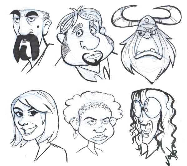Стили рисования головы мультяшные