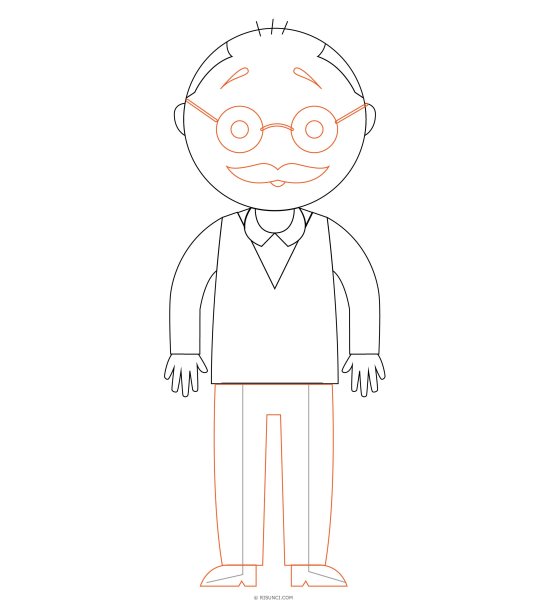 Дедушка рисунок